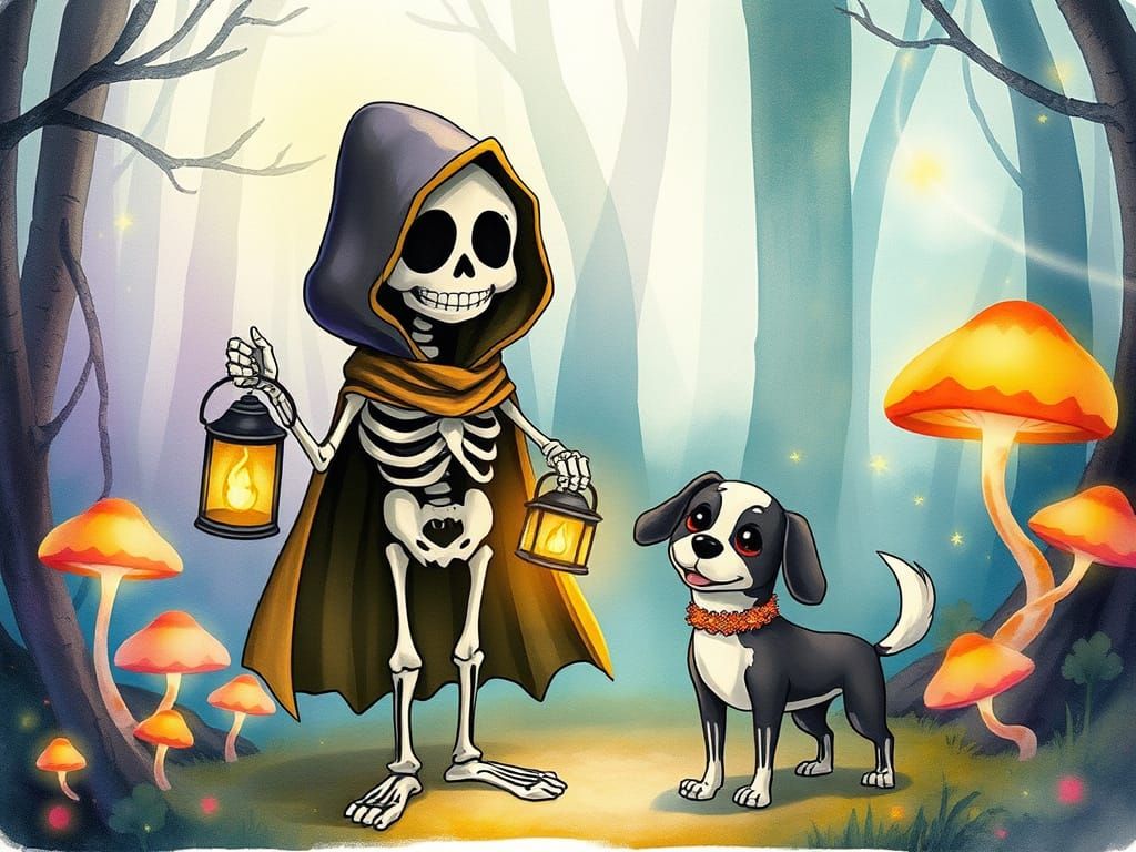 🥇cartoon skeleton