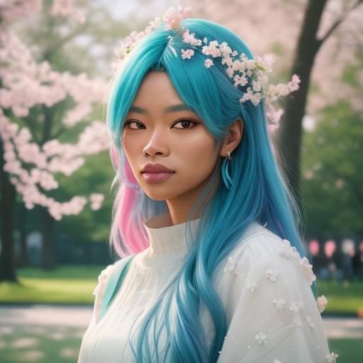 Ethereal Portrait of Diverse People in Anime Style