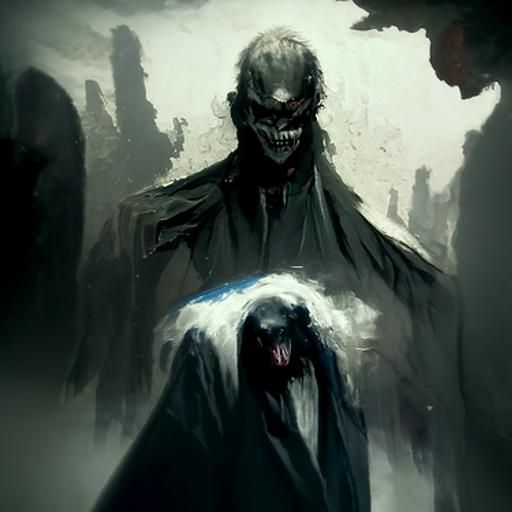 Sinister Madness in Gothic Fantasy Style