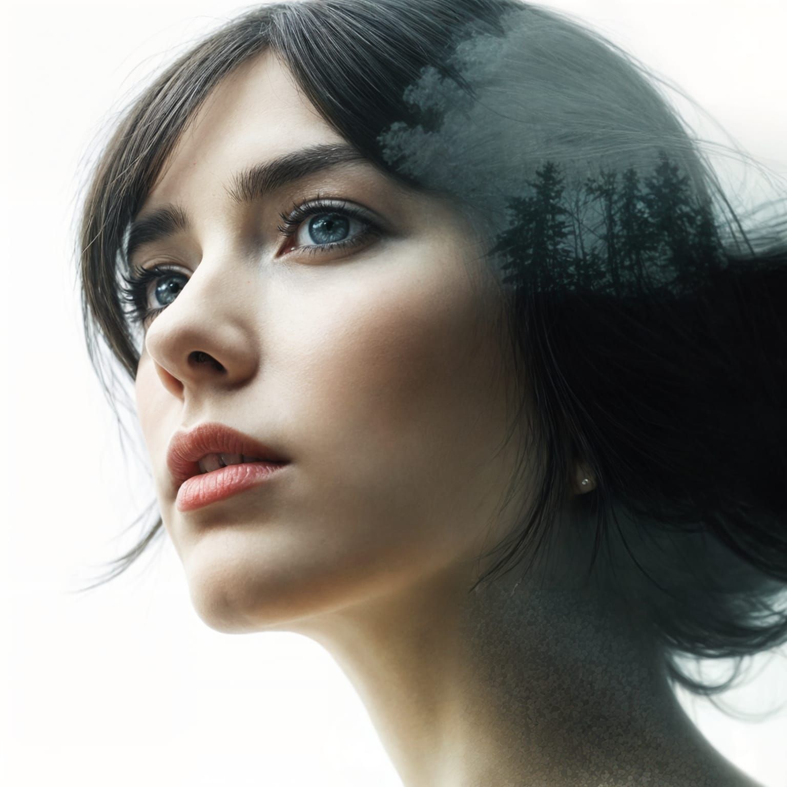 Surreal Impressionist Portrait of a Woman