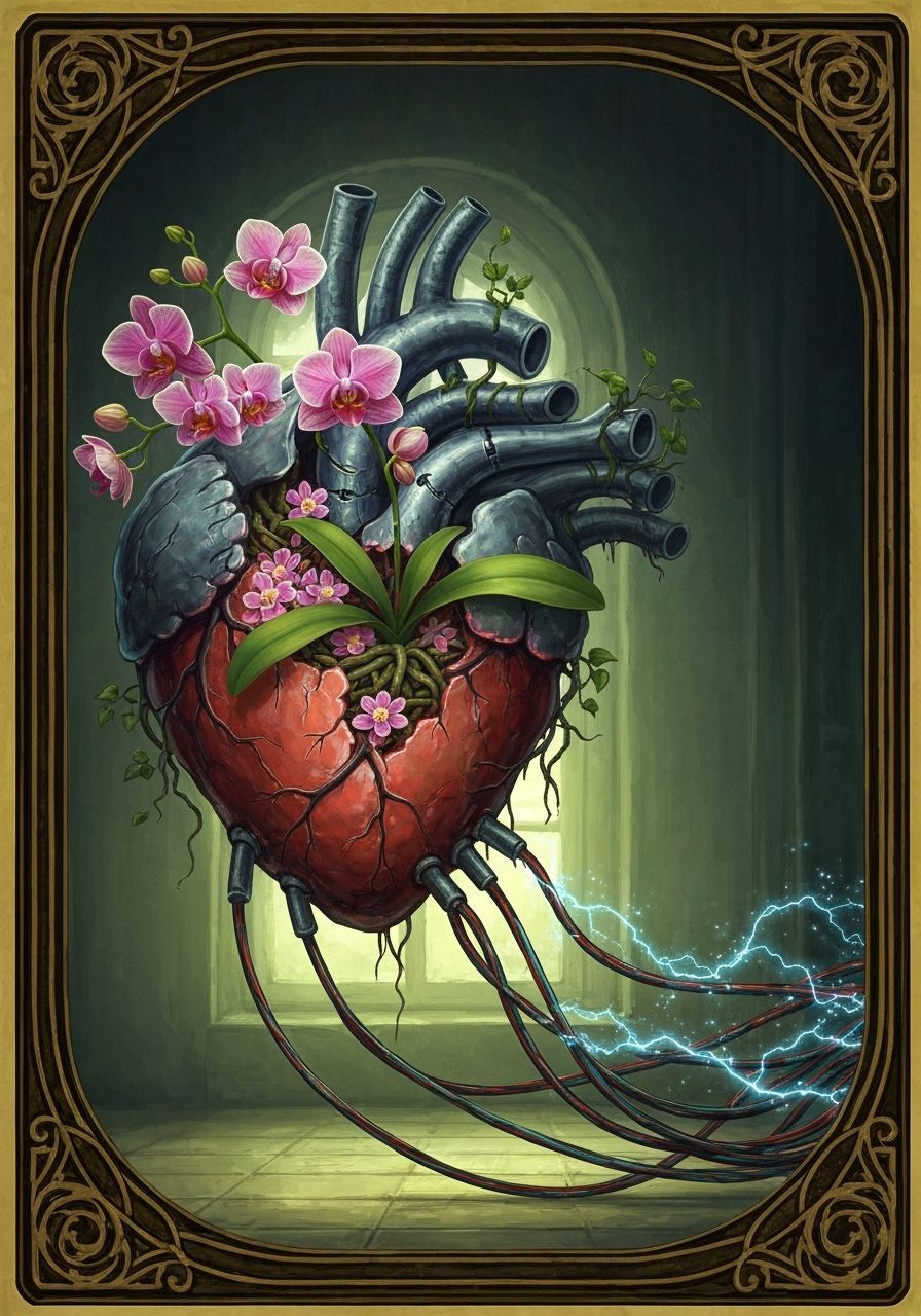 Orchid in Cyborg Heart: Beauty and Decay