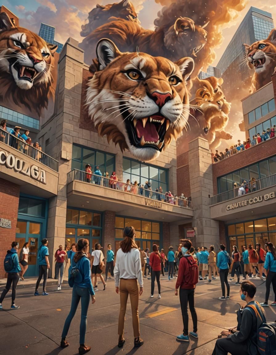 Hyperrealistic Mascots Emerge in University Setting