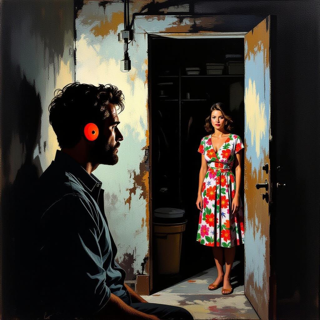 Man Hides from Wife in Storeroom with Earplugs