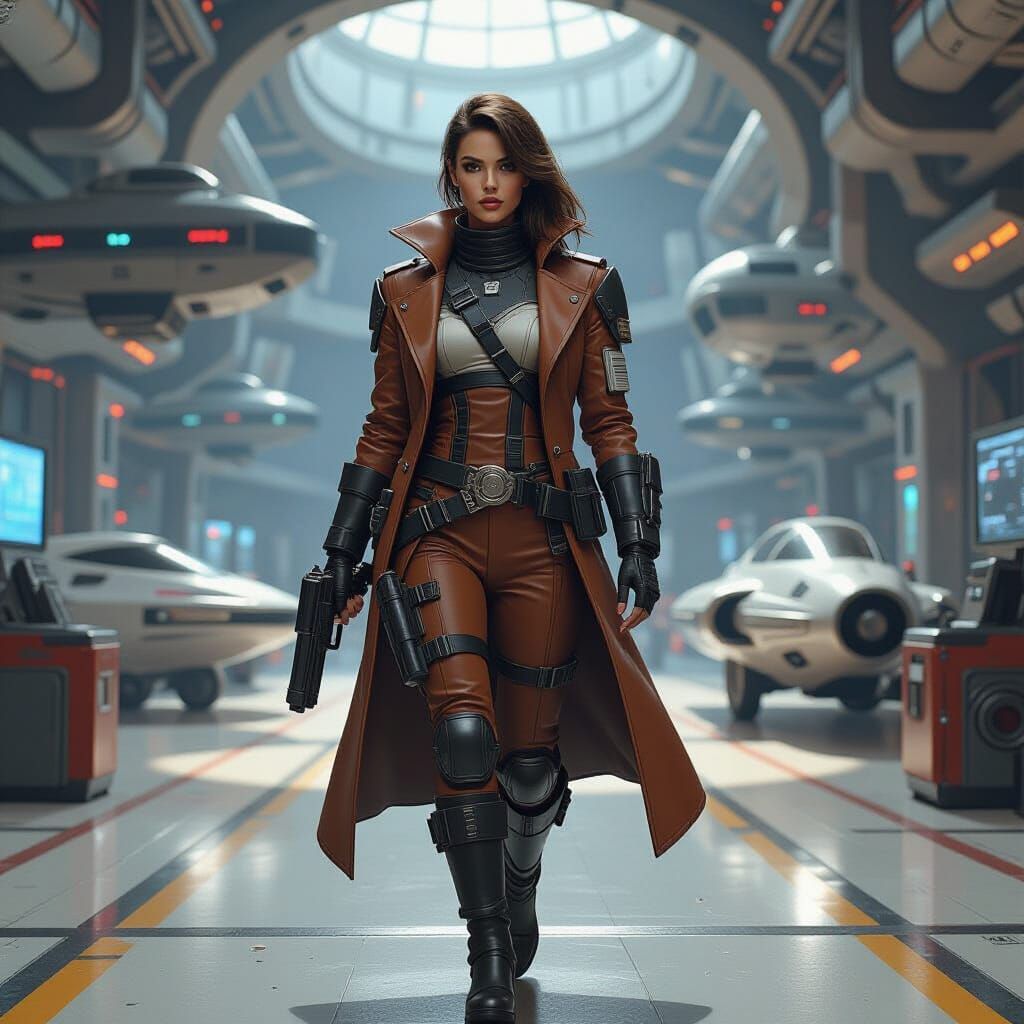 Space Pirate Ira in Sci-Fi Docking Bay