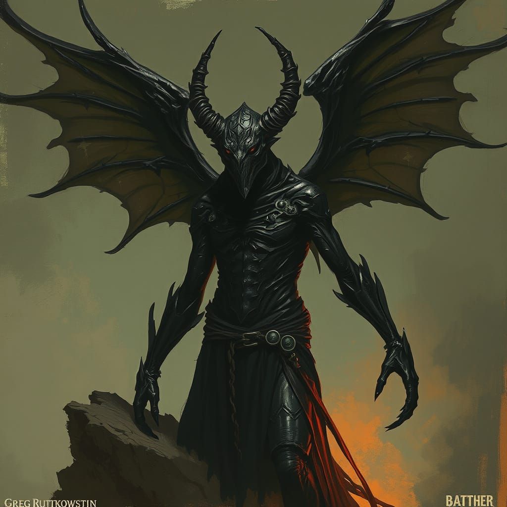 Mysterious Nephilim Guardian Watches Over Fairy Realm