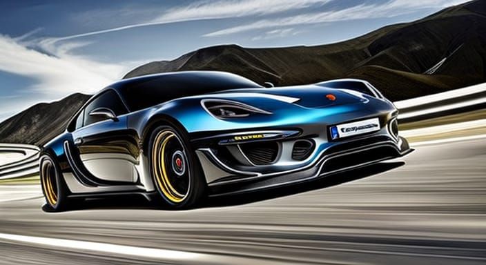 Suburban Porsche Hybrid: Hyperrealistic Automotive Concept A...