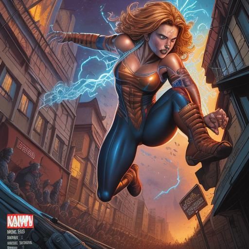 Poland in Comic Book Art Style