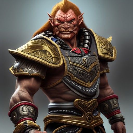 Ganondorf Portrait in Biopunk Dragonscale Style