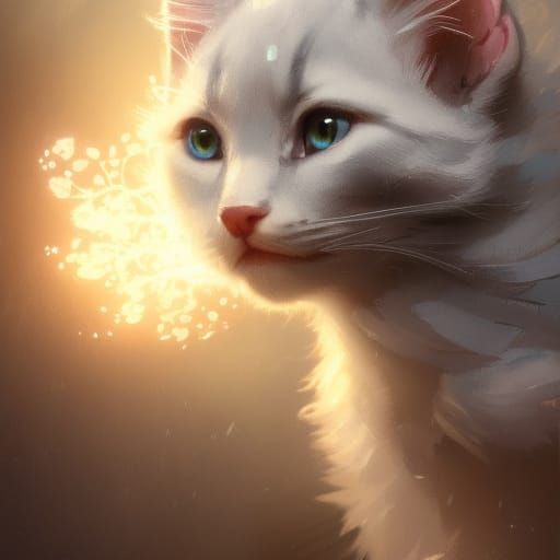 Adorable Fluffy Kitten Concept Art in 8K