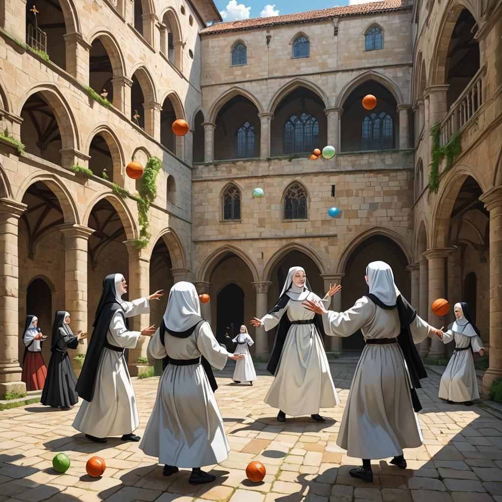 Dominican Nuns Play Ball in Anime Style