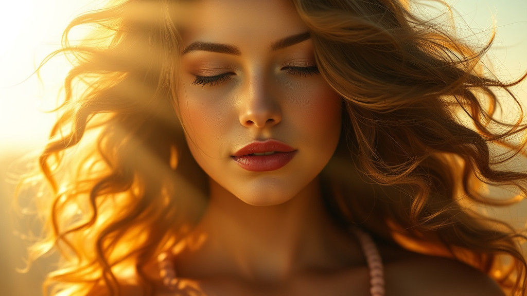 Surreal Fantasy Goddess in Radiant Sunshine