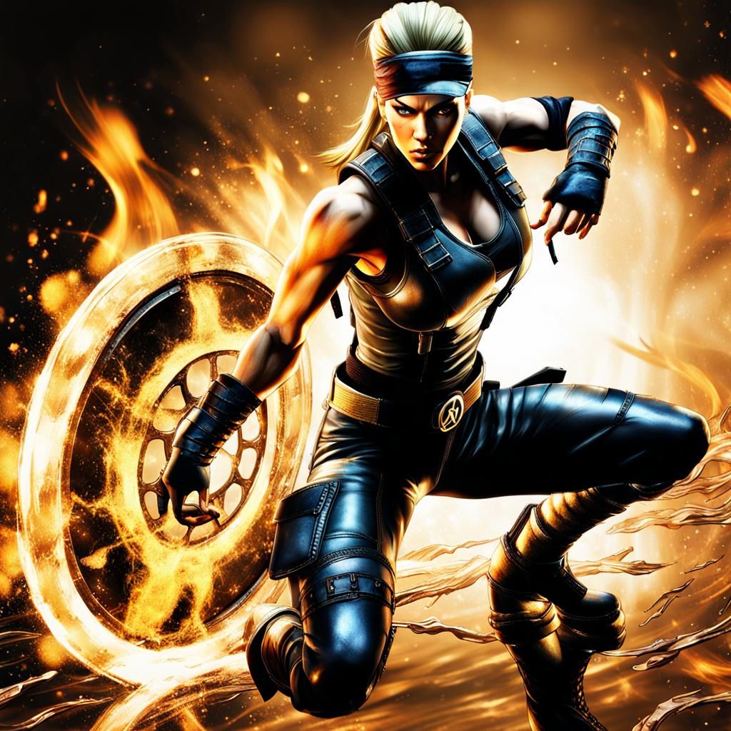 Sonya Blade in Action: Abstract Liquid Luster Photography