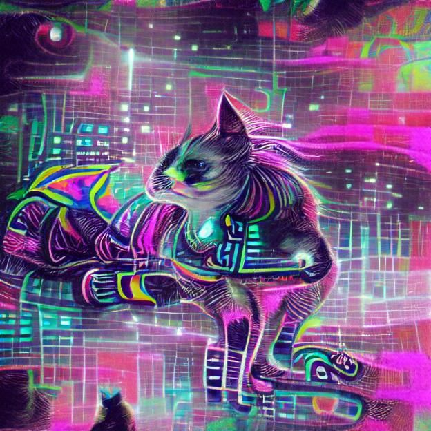 Fluffy  Space Cats