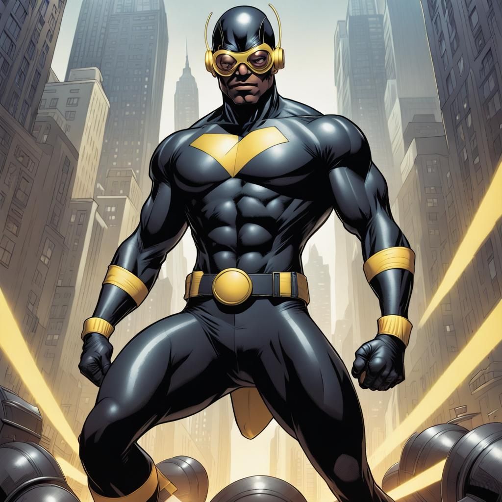 The Flea: Comic Book Superhero in Black Spandex