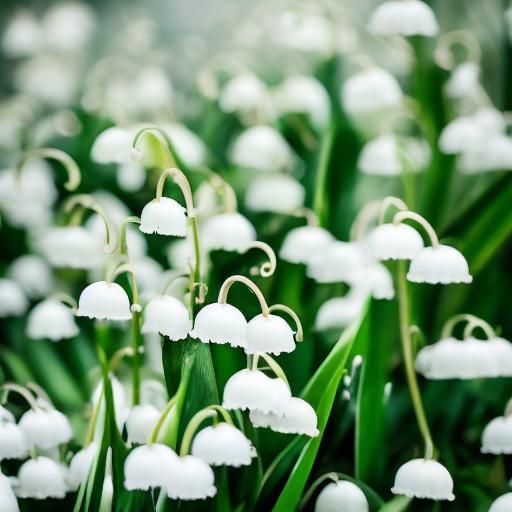 Lily of the Valley in Rain: Professional Photography