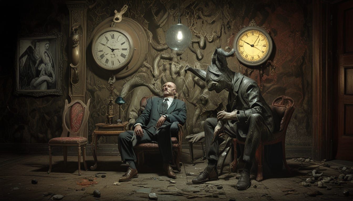 Surreal Dreamscape Unites Lynchian and Surrealist Icons in V...