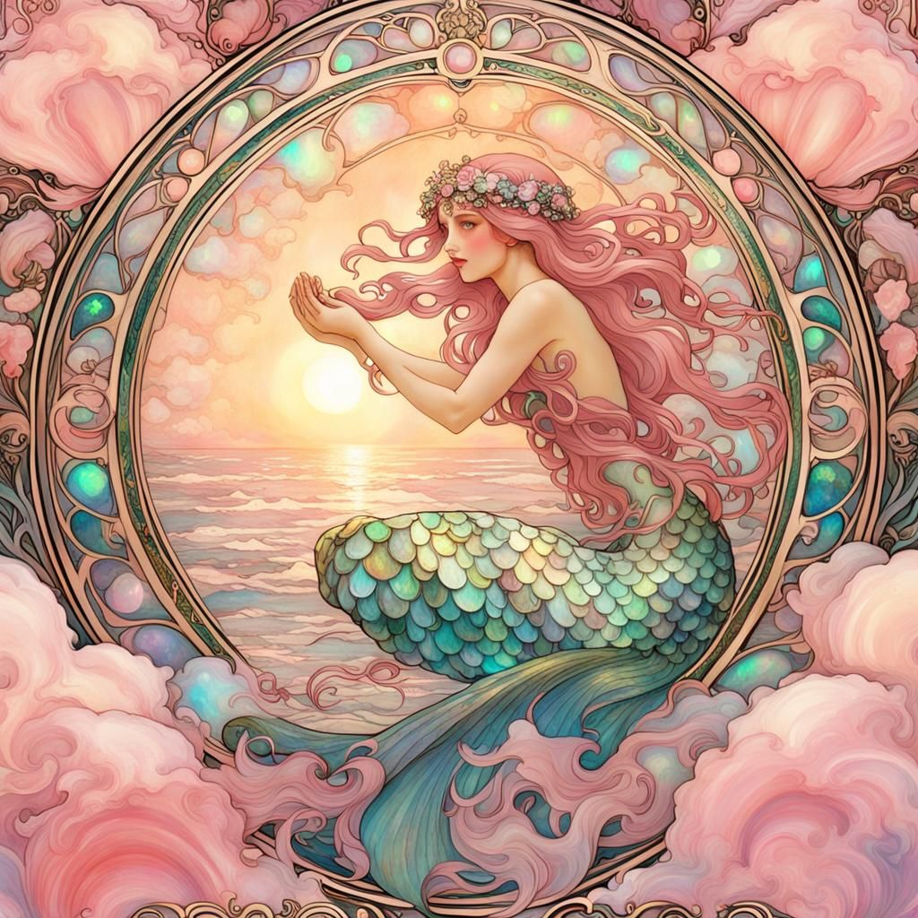pink mermaid