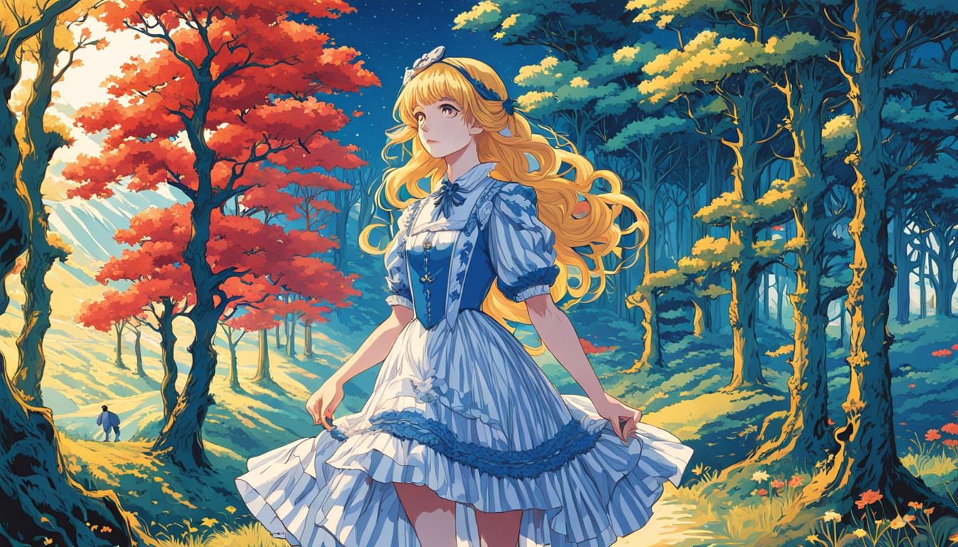 Dorothy Marvels at the Vibrant Porcelain Man in a Whimsical ...