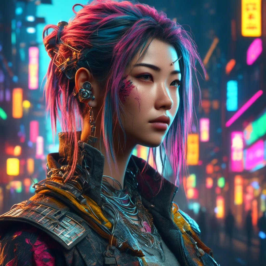 Cyberpunk portrait