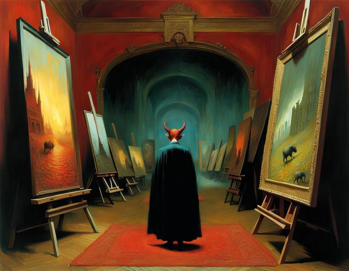 Red-Skinned Demon in Ominous Atelier