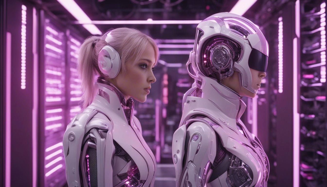 Vibrant Sci-Fi Landscape