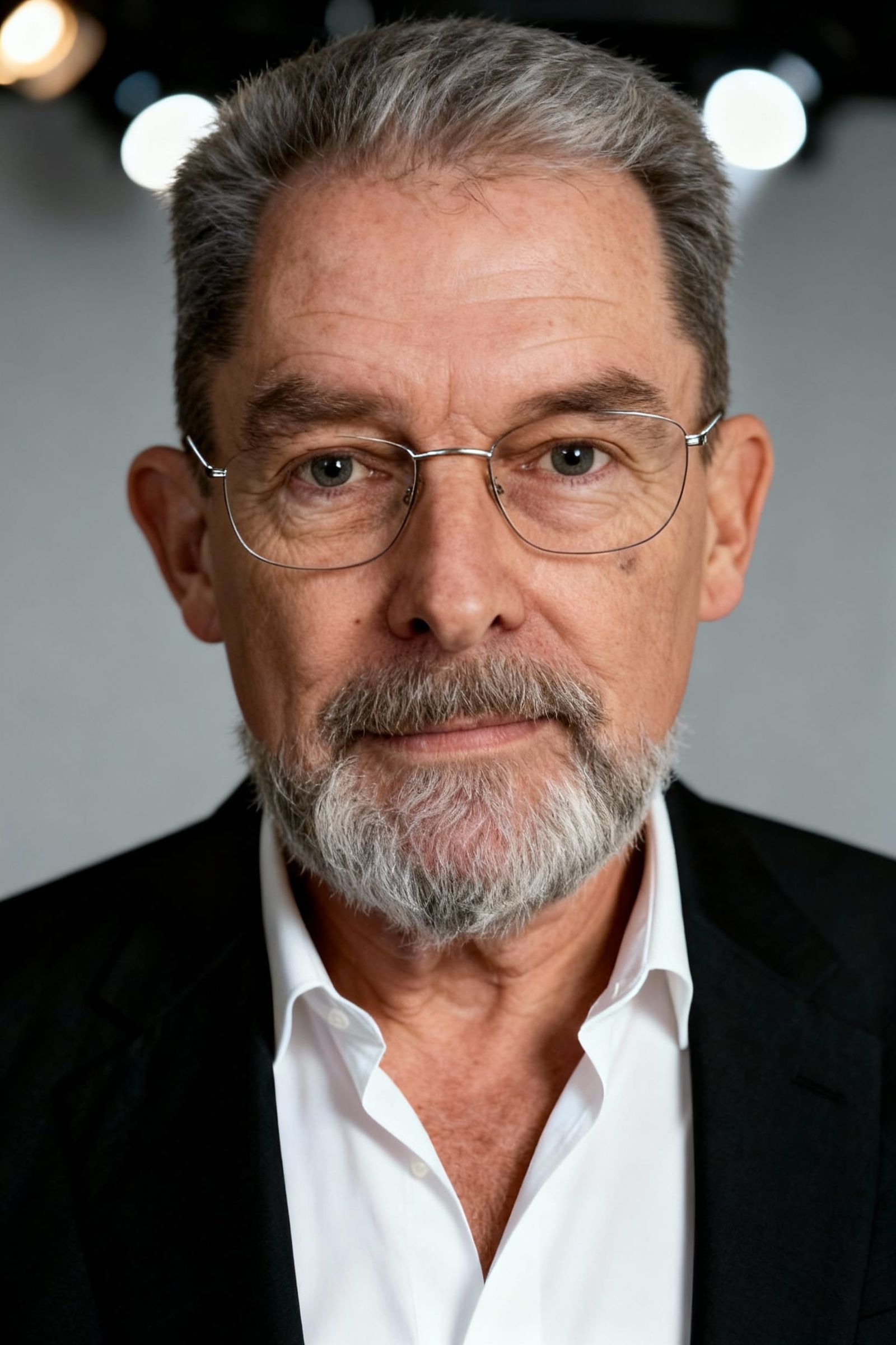 Professional Portrait Photography with Beard and Spectacles