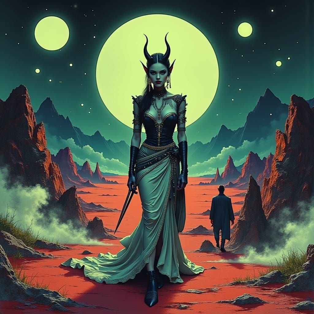 Decadent Devil in Vibrant, Classy Style