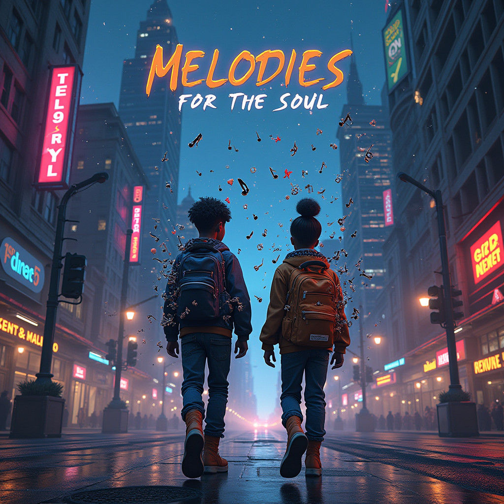 Futuristic Cityscape: Melodies for the Soul