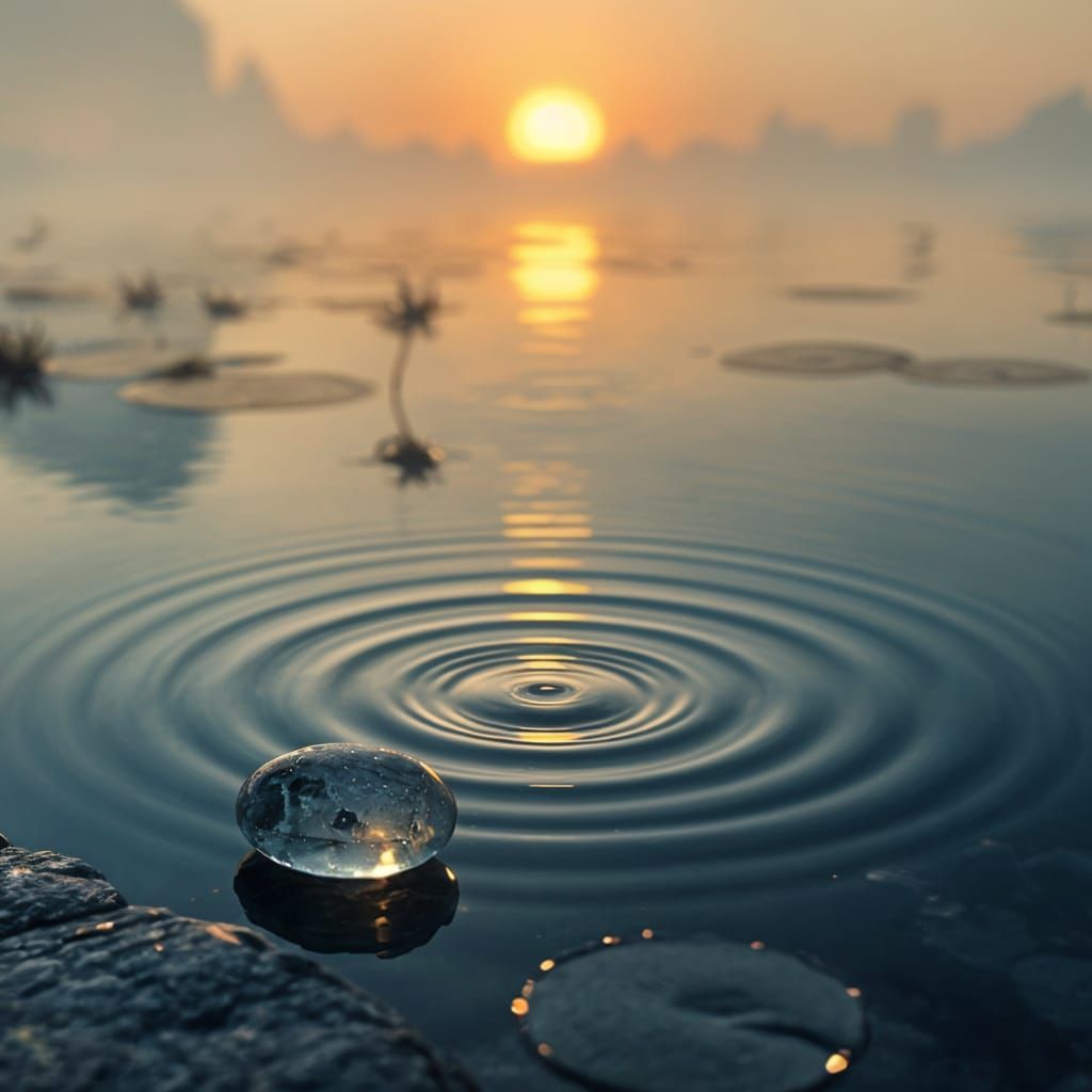 Fantastical Ripples of Kindness in Vibrant Colors