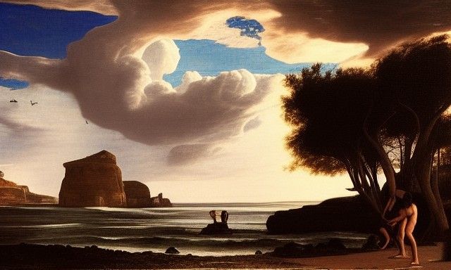 Epic Beach at the End of Time