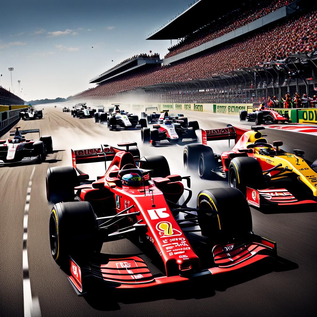 Formula 1 Race at Le Mans Start