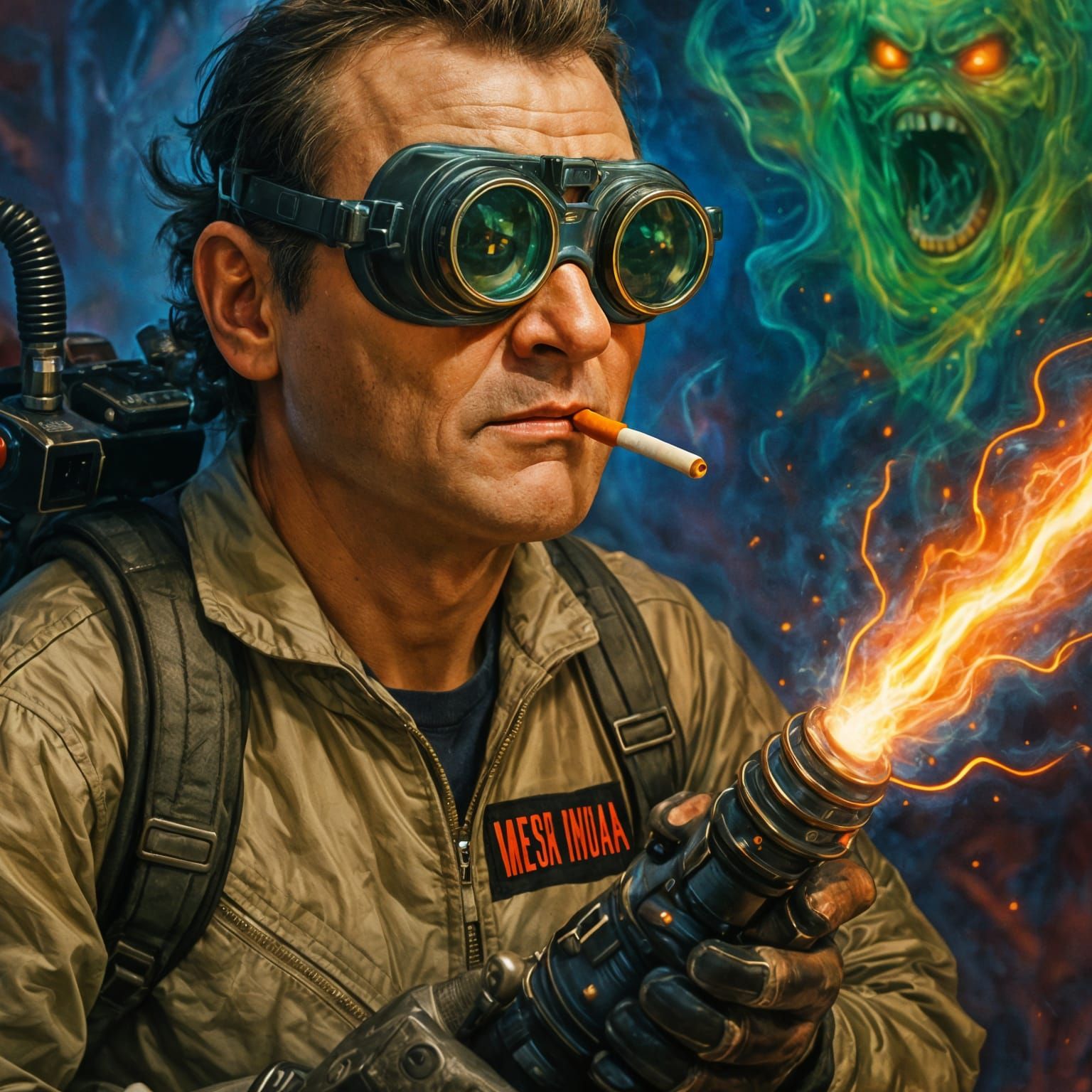 Bill Murray Ghostbusting in Vivid Detail