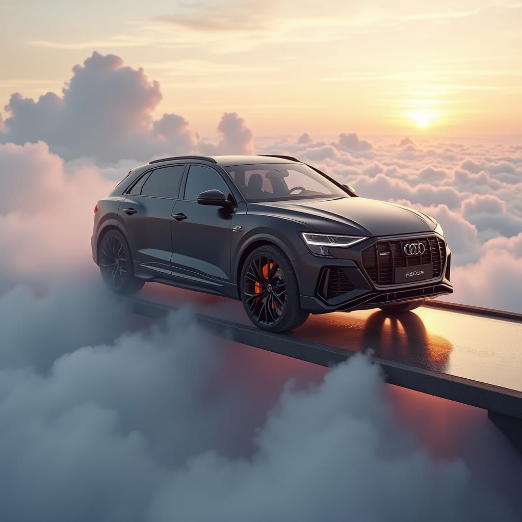 Audi RSQ8 Performance on Floating Glass Bridge