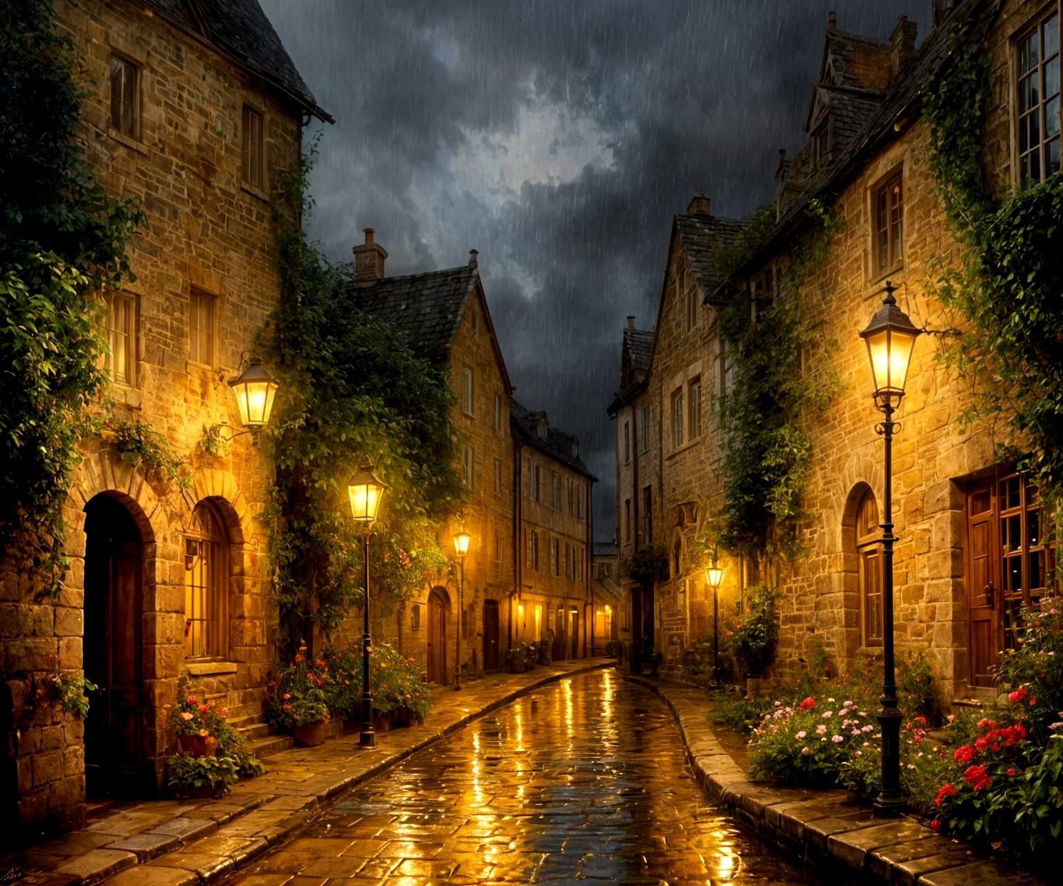 French medieval street