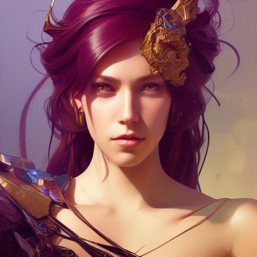 Detailed Portrait of a Queen in Artgerm Style