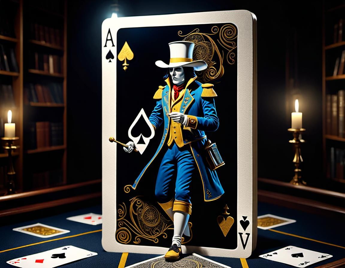 Ace of Spades Card Comes to Life in 3D