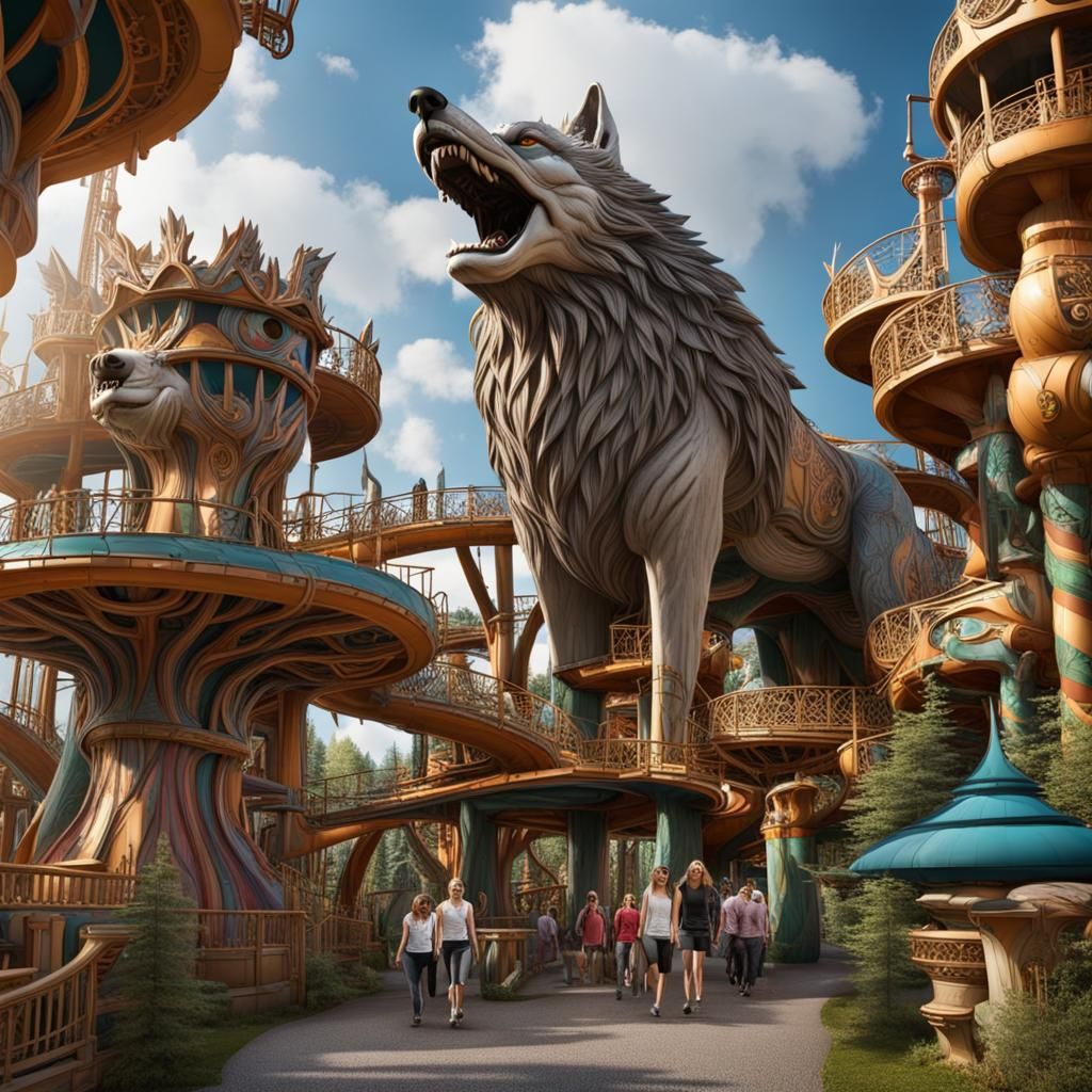 Wolf Theme Park: Intricate and Beautiful Rides