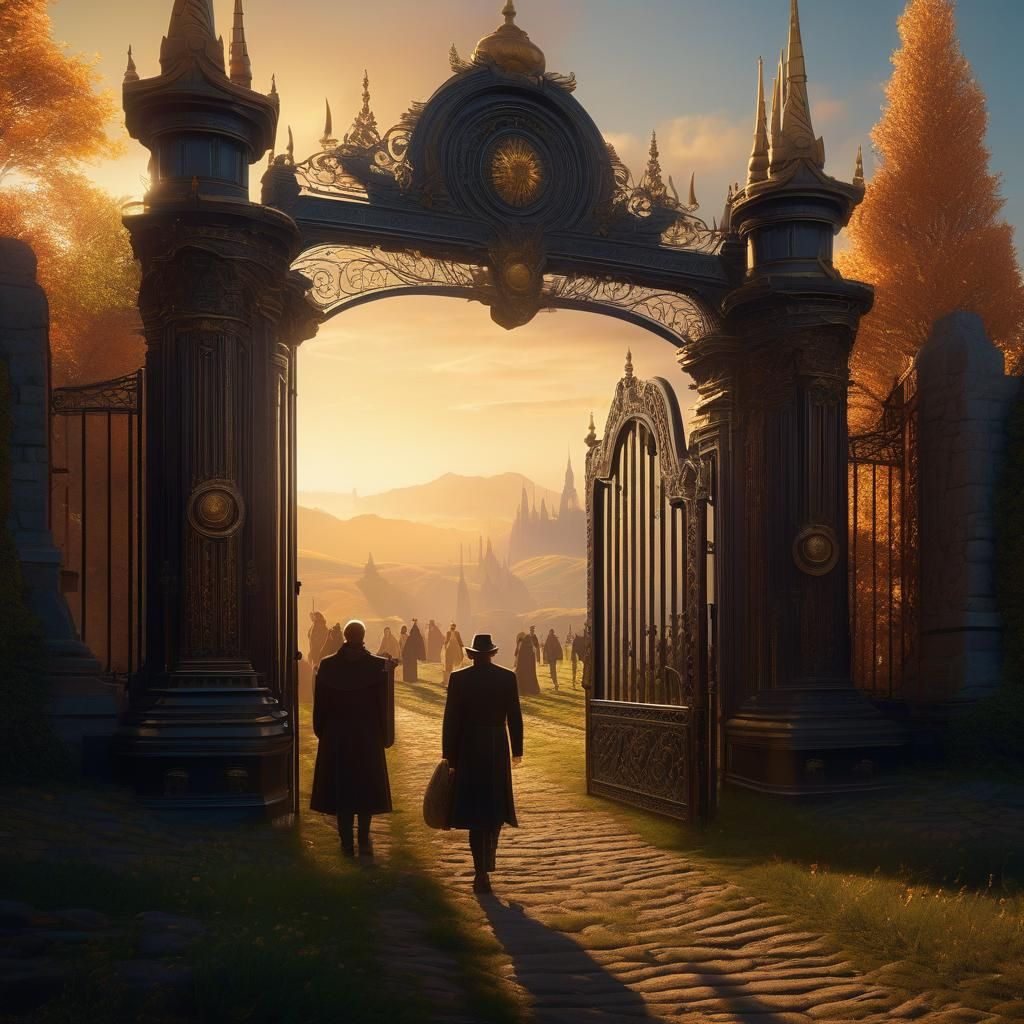 Mysterious Gate Beckons Thousands in Hyper-Realistic Fantasy...