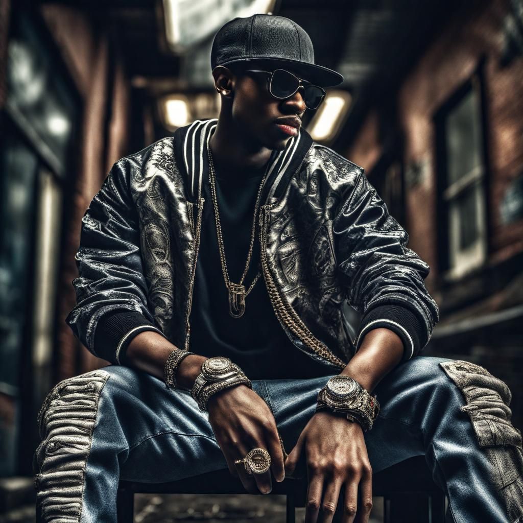 Hyperrealistic Hip Hop Fashion in HDR