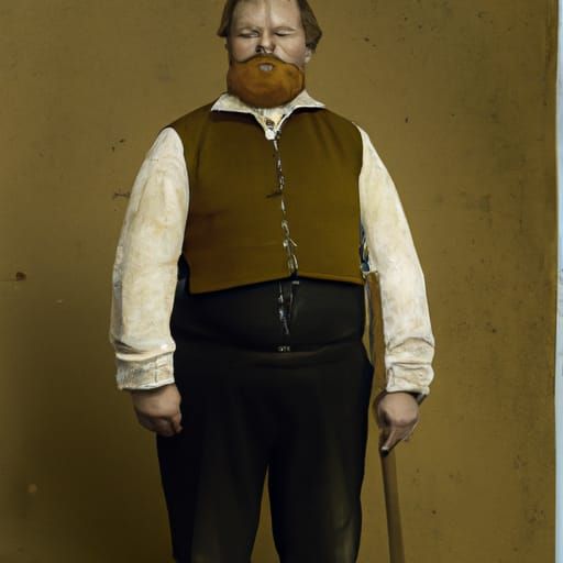 Late 19th Century Danish Innkeeper Portrait