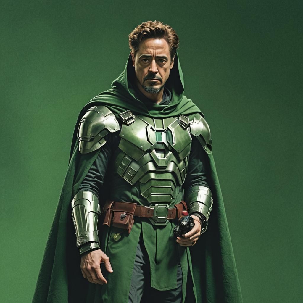 Doctor Doom: Cinematic Film Still on Green
