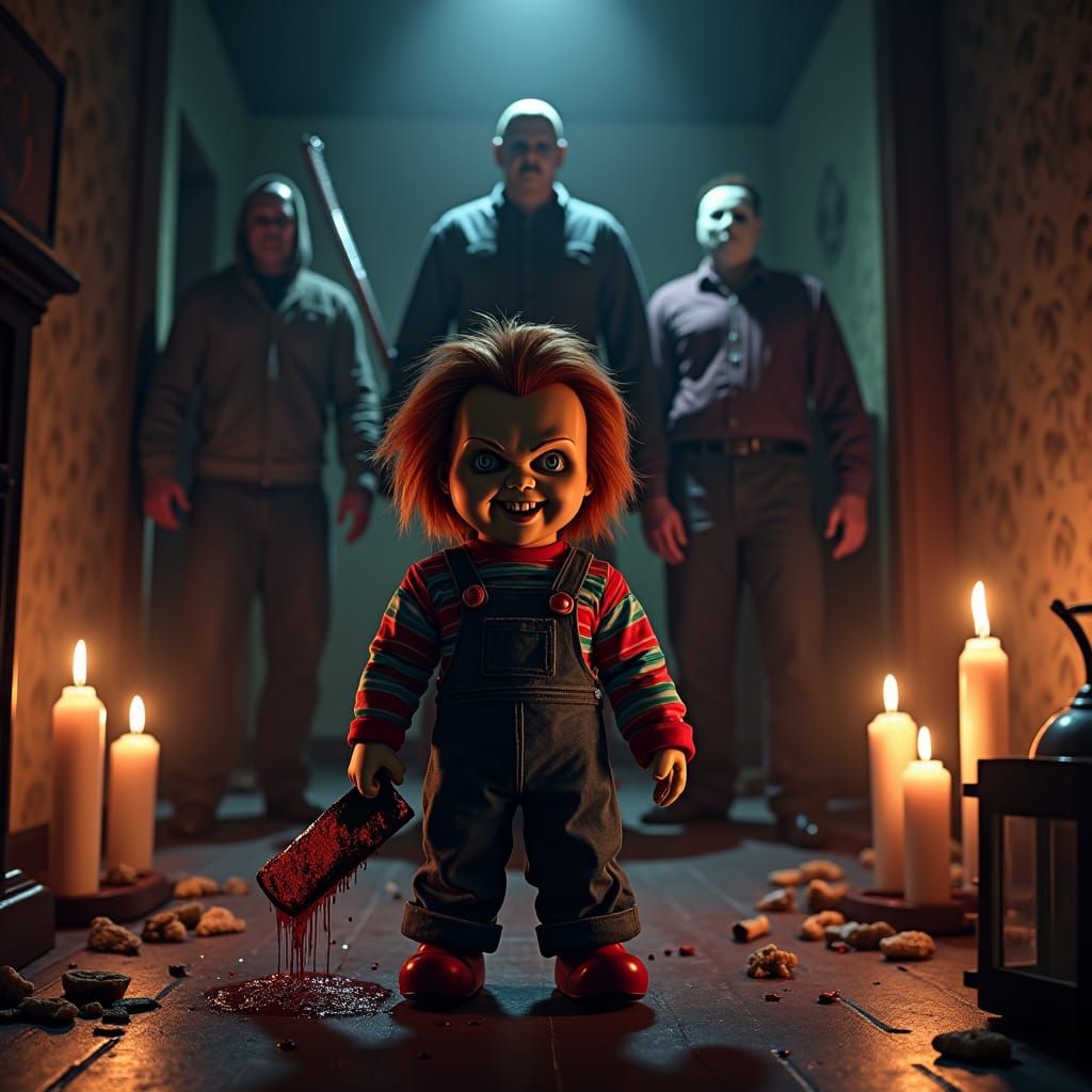 Horror Icons Gather in Dark Fantasy Nightmare