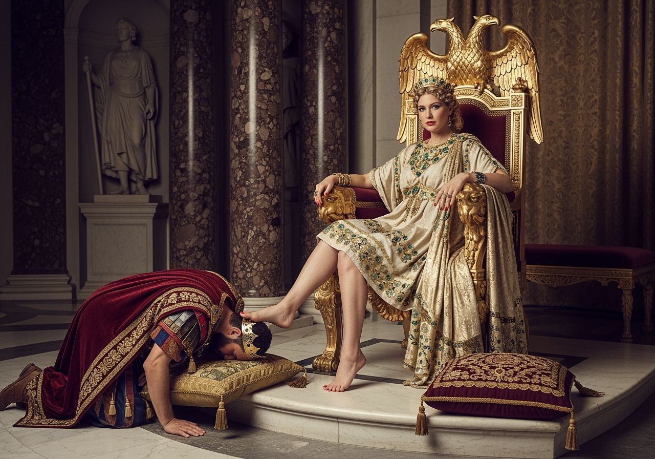 Empress Messalina's Triumphant Throne Room Portrait