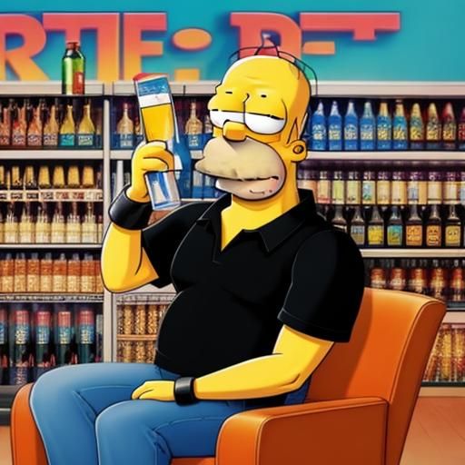 Homer Simpson "Here's to alcohol, the solution to, and cause...