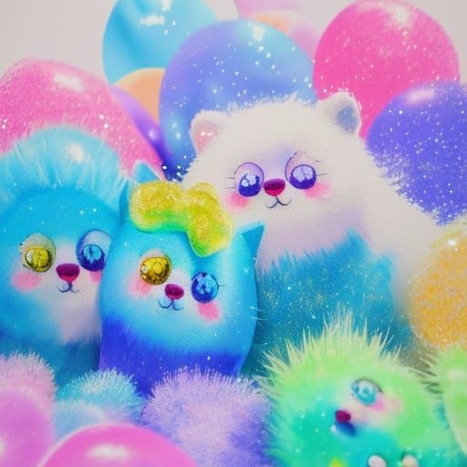 Adorable Kawaii Animals Party in Pastel Colors