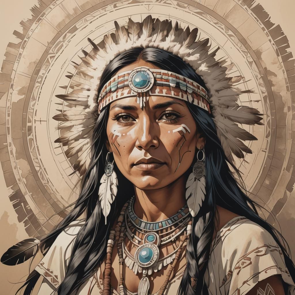 C-SPM: Heavenly - Native American Indian Woman