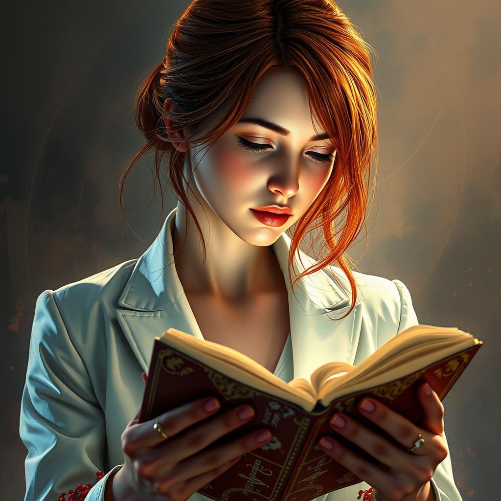 Inspired Woman in Artistic Concept Art