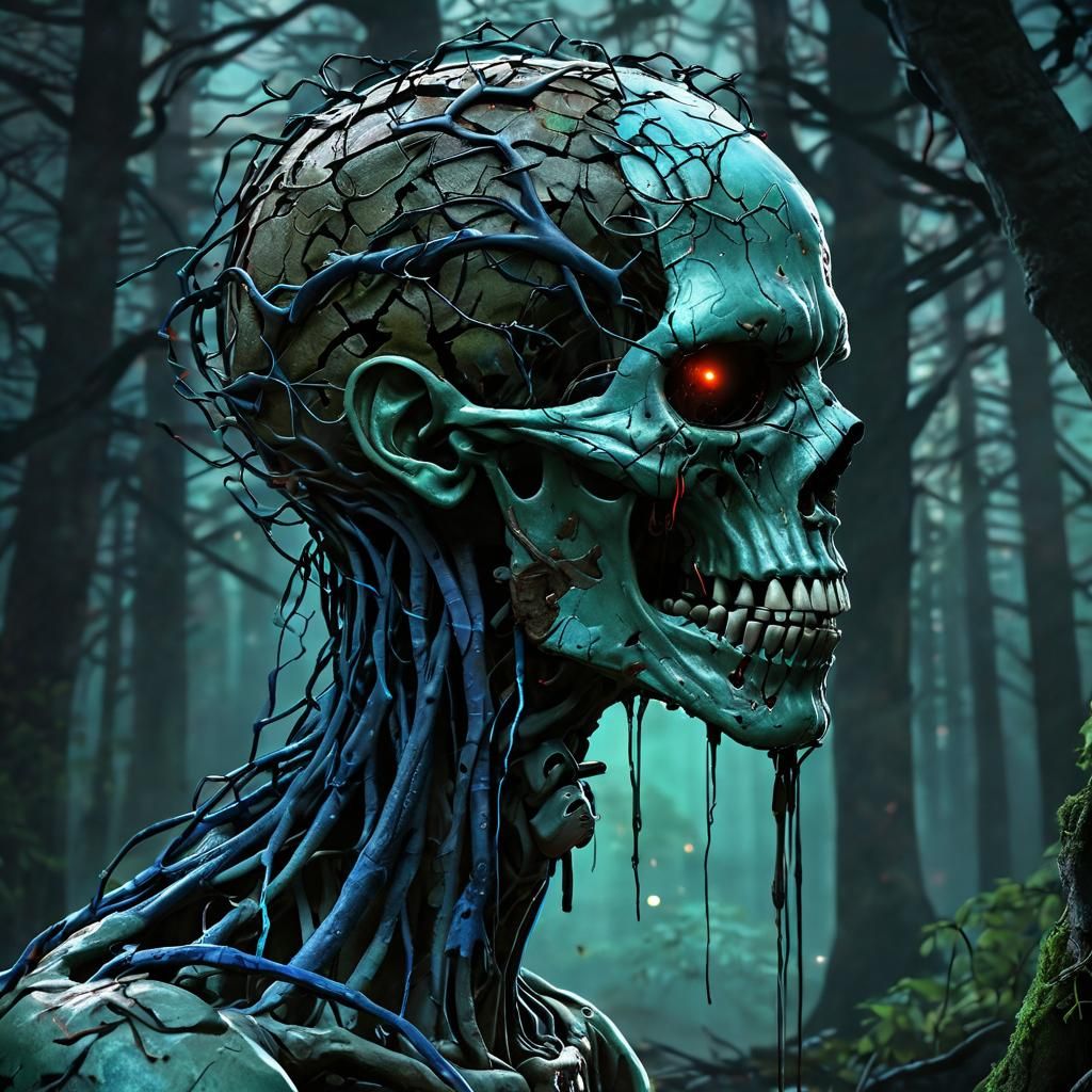 Zombie Head: Dark Fantasy Concept Art in Unreal Engine