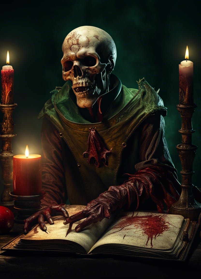 Bloody Necronomicon: Dark Fantasy Concept Art