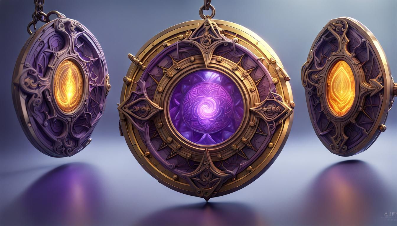 Magic Medallion: Dark Fantasy Art in 8k Resolution